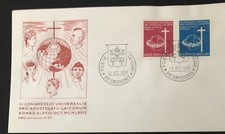 Vatican City Scott # 453-454 Catholic Laymen First Day Cover