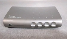 Recoton 4-Way Stereo Audio &Video Selector Switch SVS1000 Composite and S-Video