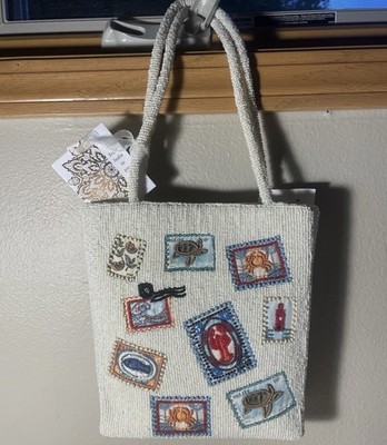 New Release Handcrafted in India Ocean Stamp Sea Lobster Beaded Bag Viral TikTok