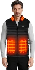 Heated Vest, Lightweight Electric Vest for Men Women Large, Black-us 