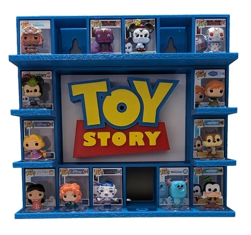 Toy Story Bitty Pop Display (Holds 16) 3D Printed