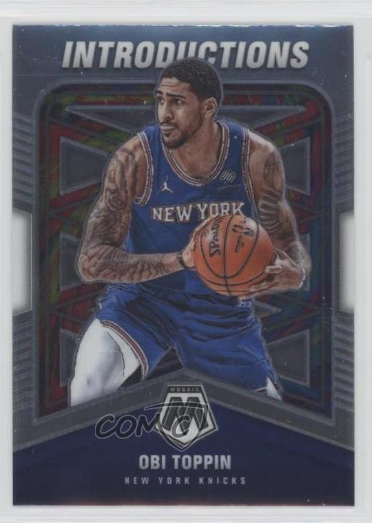 2020-21 Panini Mosaic Introductions Obi Toppin #6 Rookie RC 00gy