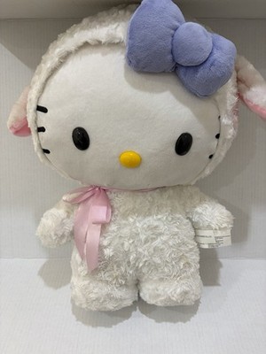 Sanrio Hello Kitty Easter Greeter 18'' White Lamb Pink Bow Purple Bow