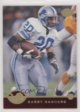 1996 Leaf Red with Gold Foil Barry Sanders #114 HOF o7m