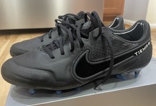 Nike Tiempo Legend 9 Elite FG - Men s Sz 7.5 women 9 Black Leather CZ8482-001