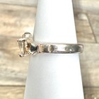 Claddagh Celtic White Rhinestone Heart & Crown Ring Band Ring Silver Tone — photo 5