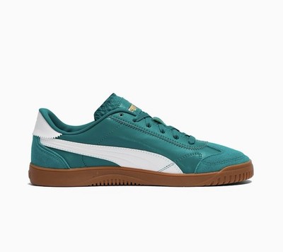 PUMA Club 5v5 Lux Men s Sneakers   Green/White Gum Sole SIZE 9