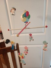 Rare Vintage Young Designs Musical Baby Crib Wind Up Mobile