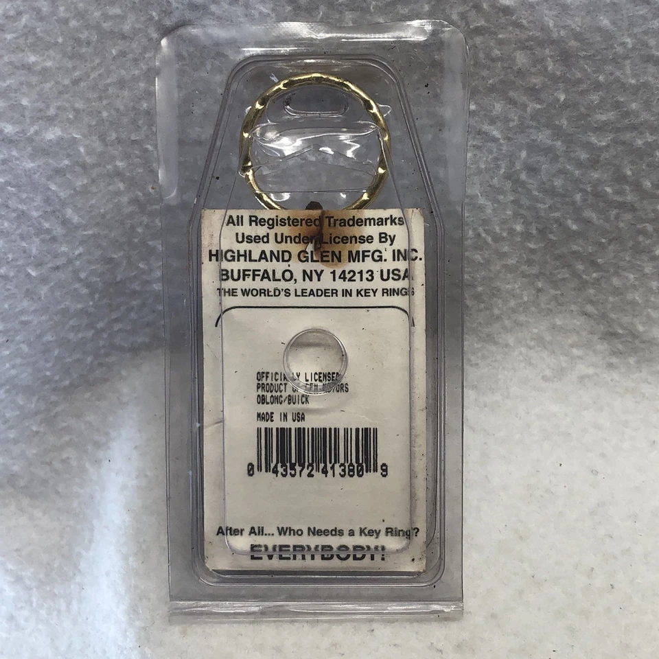 Buick Keychain Key Ring Highland Glen Mfg USA Made Original Package Vintage NOS - Image 4 of 4