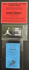 90's ORG. Michael Jordan Restaurant Store coupon, Raffle Card and Nike Sticker