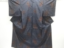 7735985: JAPANESE KIMONO / DORO OSHIMA TSUMUGI / UNUSED / ENSEMBLE / WOVEN KIKU