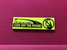 TRIPPLE AAA STAY OFF THE PHONE MAGNETIC BUMPER STICKERS