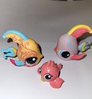 Lot of 3 LPS, Pink Angelfish W/Blue Eyes,yellow Tail Angelfish, & Tiny Pink Fish — photo 6