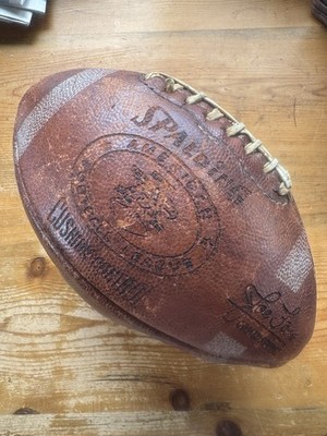 Vntg. Spalding AFL Football Joe Toss Commissioner Cushion Control - For Display