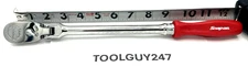 SNAP ON TOOLS USA RED 3/8" Drive Hard Grip Long Flex Head Ratchet FHLFD80A R NEW