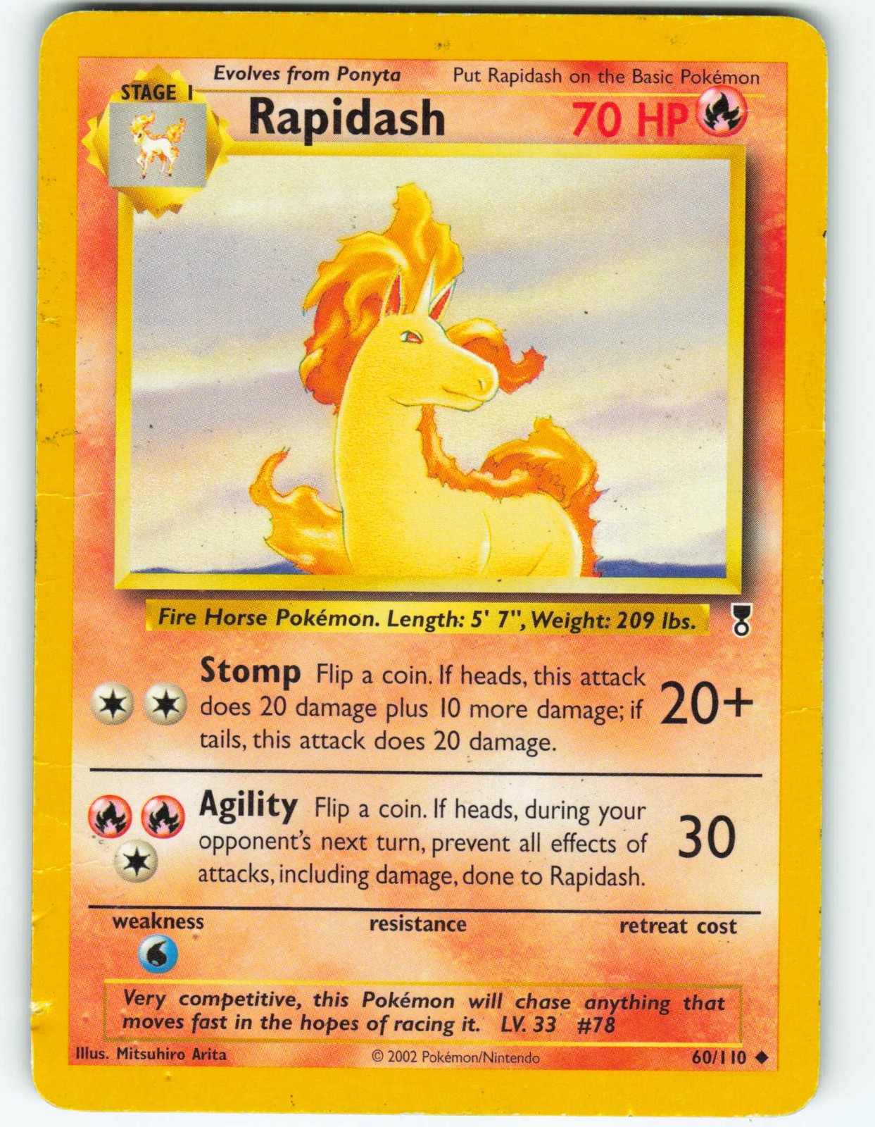Rapidash - 60/110 Legendary Collection - Pokémon TCG - 2002