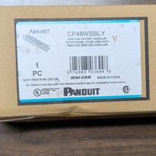 Panduit Mini-Com CP48WSBLY 48-Port RJ-45 Modular Patch Panel 1U 19"