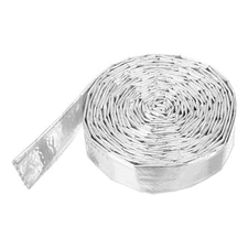 Heat Shroud Aluminized Sleeving 3/8" ID 10.5FT Fiberglass Heat Shroud