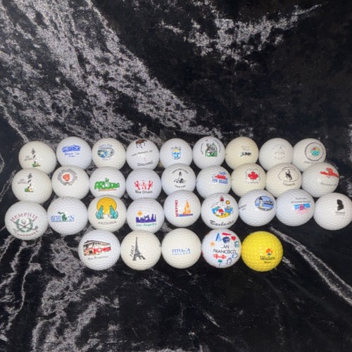 32 souvenir balls from different states/Countries