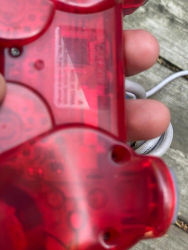 Sony PlayStation SCPH-110 PS1 PS One PS2 Controller Clear Red & Blue Translucent - Picture 6 of 9