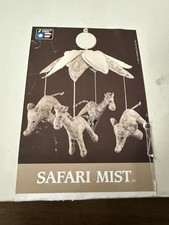 Safari Mist Vintage 1999 Crib Mobile Elephant Giraffee Plus Extra Top Animals
