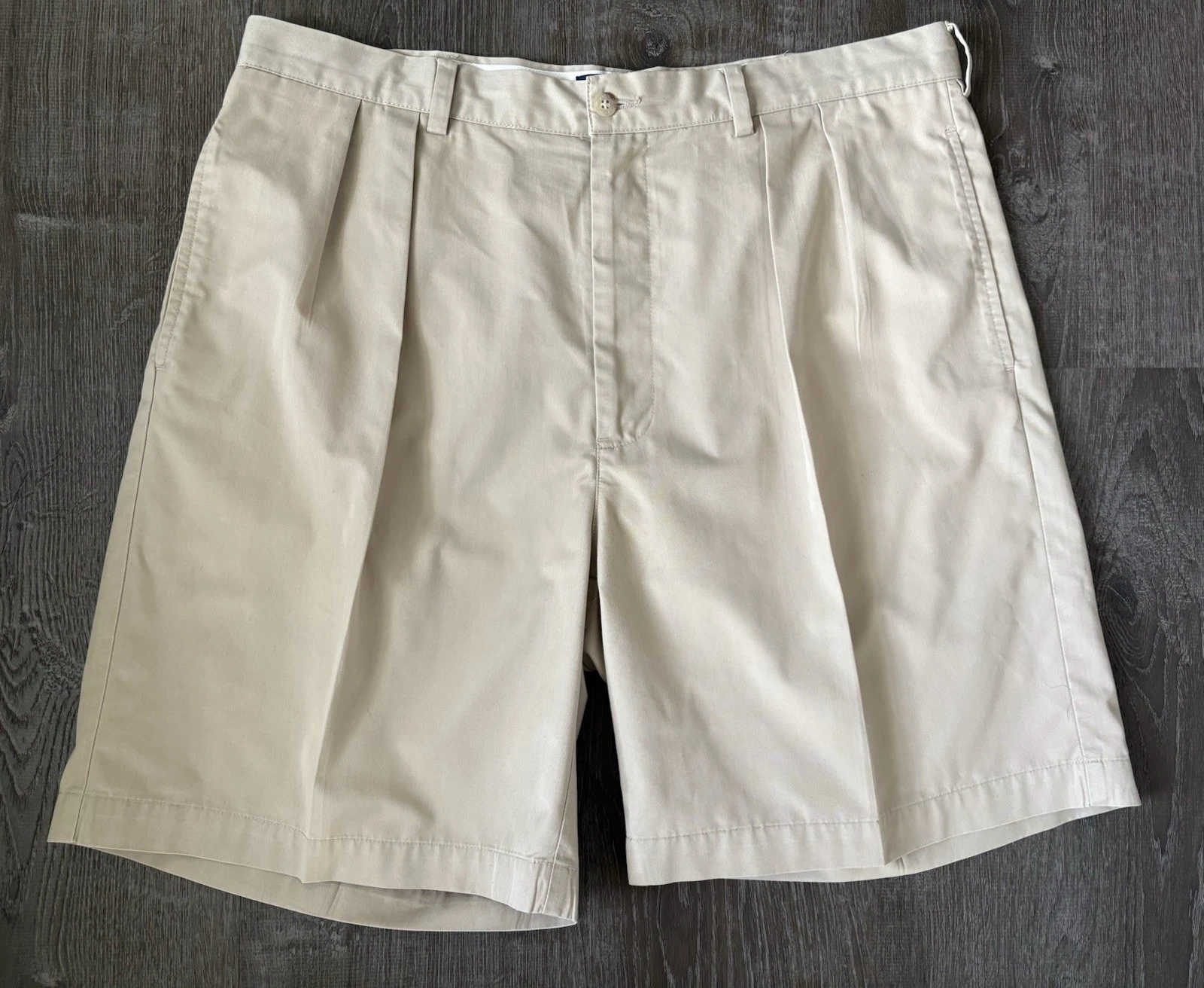 Polo Ralph Lauren Men's Khaki Chino Shorts, Pleated, Casual, Preppy, Golf 38
