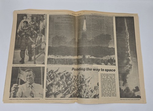 Erstes Space Shuttle Columbia Start - April 1981 NY Daily News Zeitung - 3 Stück - Bild 4 von 17