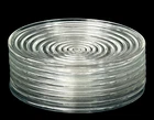 8 Anchor Hocking Manhattan Art Deco Depression Glass Bread/Dessert Plates (6 in)