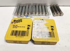 LOT OF 13 NEW IN BOX BUSSMANN 25A 250V FUSES ABC-25