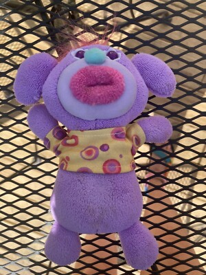 フロッグスタイル　マジシャン　紫　ぬいぐるみ　アミューズメント Sing A Ma Jigs Talking Toy Purple Yellow Shirt FP Fisher-Price