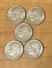 1995-D ,1996-D ,1997-D ,1998-D ,1999-D  Roosevelt Dimes ( set of 5 )