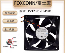 FOXCONN PV123812DSPF01 DC12V 0.90A 12038 12cm 4-Wire Cooling Fan
