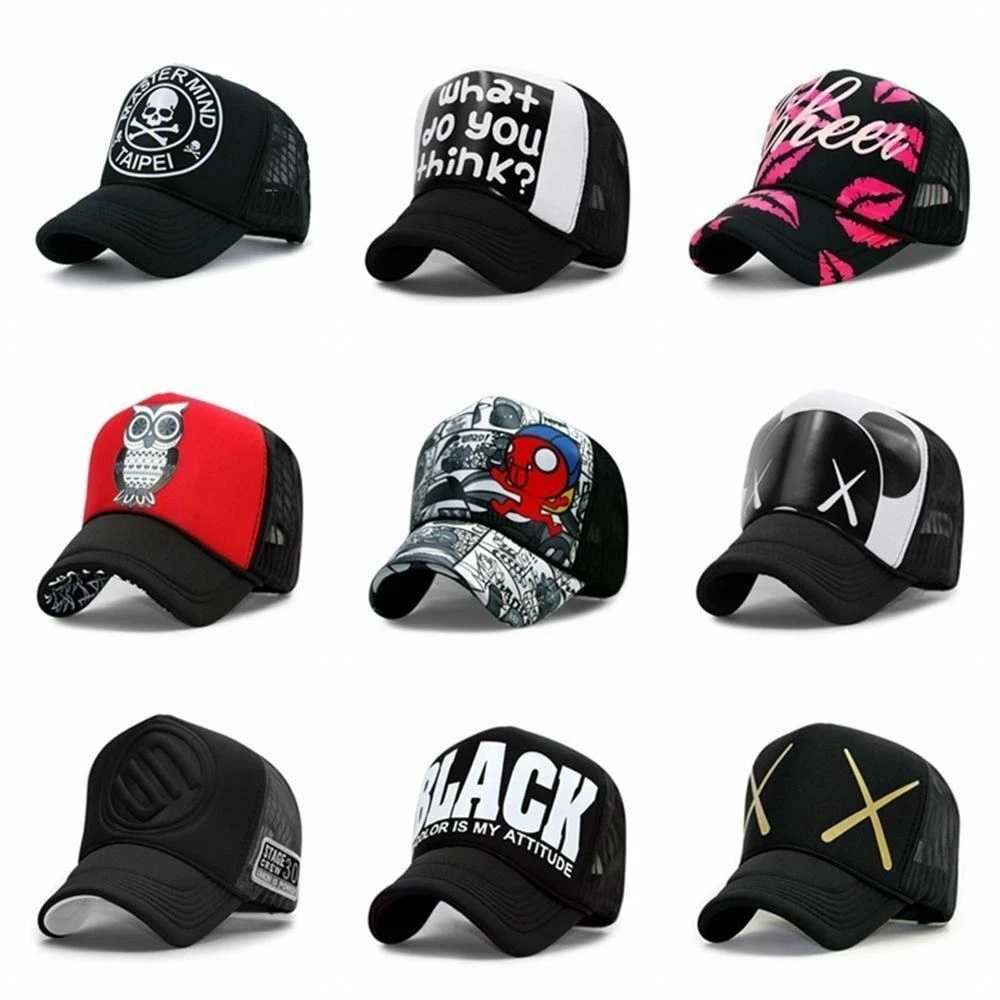 Summer Sun Hats Unisex Cool Hiphop Punk Rock Truck Cap Fashion