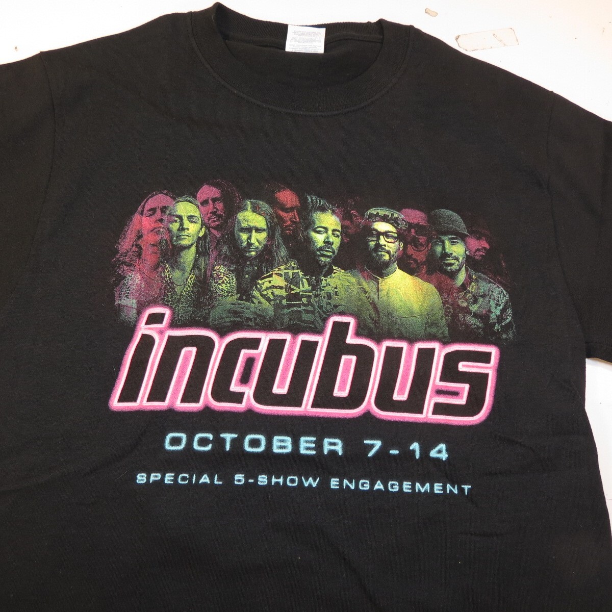 NEW INCUBUS HARD ROCK CASINO JOINT TOUR CONCERT STAFF TEE T SHIRT
