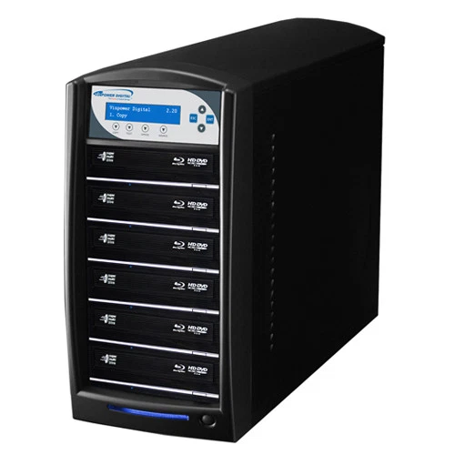 1-6 Blu-ray DVD CD Duplicator 500GB HDD USB 3.0 CopyConnect SharkBlu-S6T-BK - Image 3 of 4