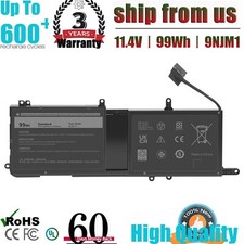 9NJM1 BATTERY FOR DELL Alienware 15 R3 17 R4 MG2YH 01D82 0546FF HF250 99Wh US