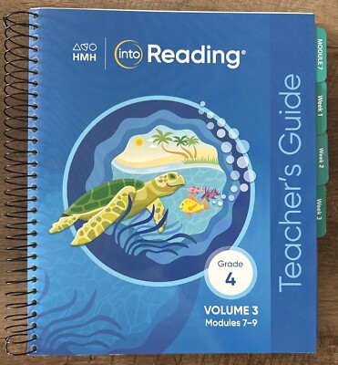 2020 HMH Into Reading Grade 4 Volume 3 Modules 7-9 Teacher's Guide NEW