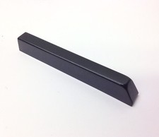 1 Plastic Piano Sharp, 3 11/16" Long, Gloss Black, Keytop