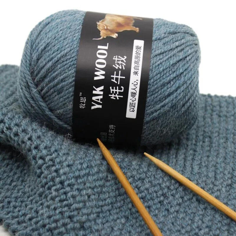 Thick Yak Cashmere wool Yarn Knitting Crochet Sweater Scarf Merino Blended Wool - Image 3 of 4