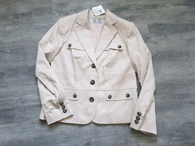 Schicker Blazer Jacke nude beige Fair Lady Gr. 19 (38 kurz) Neu Top 