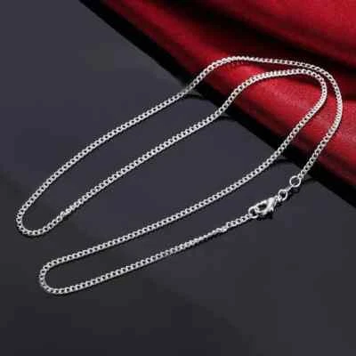 Panzerkette Königskette 1mm Echt 925 Sterling Silber Kette Halskette 40-75cm - Bild 1 von 4