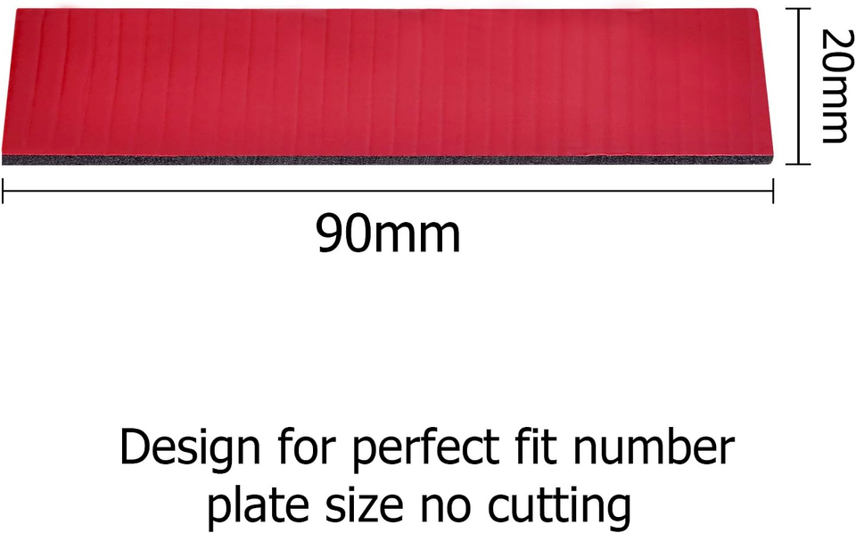 Number Plate Sticky Pads Heavy Duty THICK Double Sided Adhesive 10 Pads ...