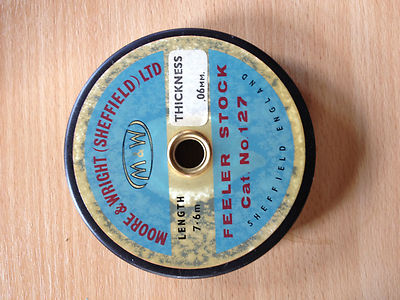 MOOR & WRIGHT UNTERLEGSCHEIBE STAHL 0,06 MM