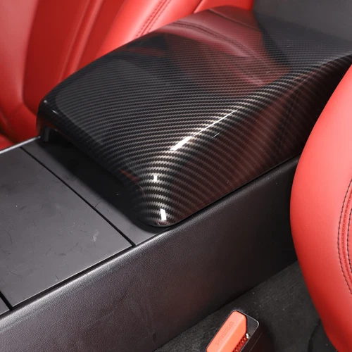 Cubierta de embellecedor de consola de tablero interior de fibra de carbono ABS para Jaguar F-TYPE 2013-2024 - Imagen 23 de 44