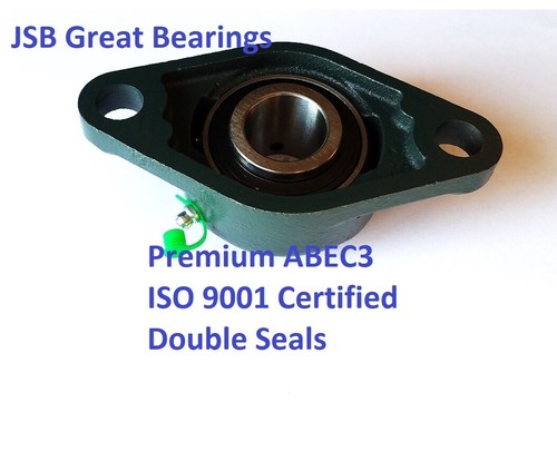 UCFL206-18 double seal oval flange bearing 1-1/8 bore UCFL206 - Picture 3 of 4