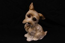 Rauchverzehrer Porzellanfigur Terrier Spitz Hund Original Aerozon 22 cm elektr.