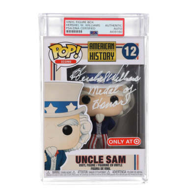Hershel Williams Signed (PSA) ''American History'' Uncle Sam #12 Funko Pop Vinyl F