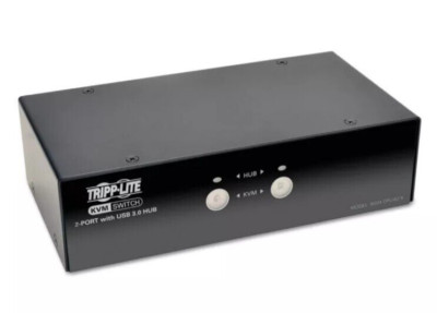 Brand New Tripp-Lite B004-DPUA2-K 2-Port Displayport KVM Switch w USB3.0 Hub