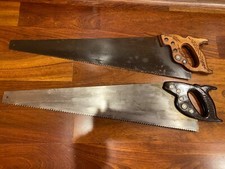 Vintage Sears Craftsman 26” Hand Saws, 8 Point, Course Crosscut, USA (2-pc)