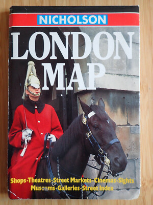London Map - Nicholson - Stadtplan London - England  
